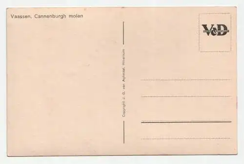 Ons mooie land. Vaassen, Cannenburgh molen.