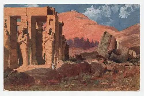 C. Wuttke: Ramesseum in Theben - Ramesseum at Thebes. 