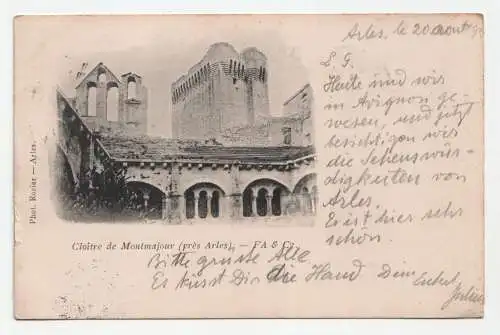 Cloitre de Montmajour (pres Arles). circa 1900.
