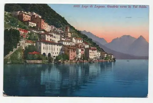 Lago di Lugano. Gandria verso la Val Solda.