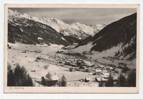 Wintersportplatz St. Anton, 1300 m, a. Arlberg, Tirol.