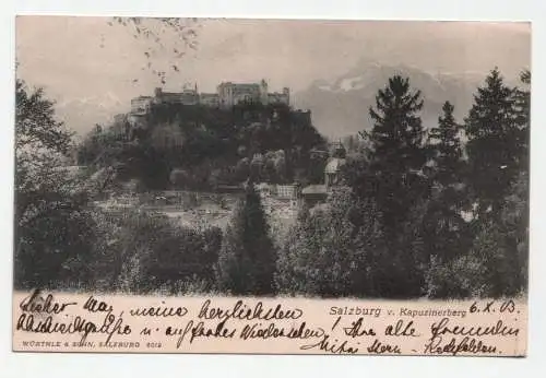 Salzburg v. Kapuzinerberg. circa 1903.