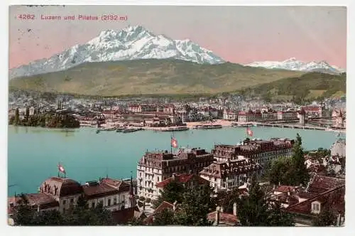 Luzern und Pilatus (2132 m). jahr 1912.