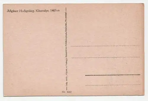 Allgäuer Hochgebirg, Käseralpe, 1405 m.
