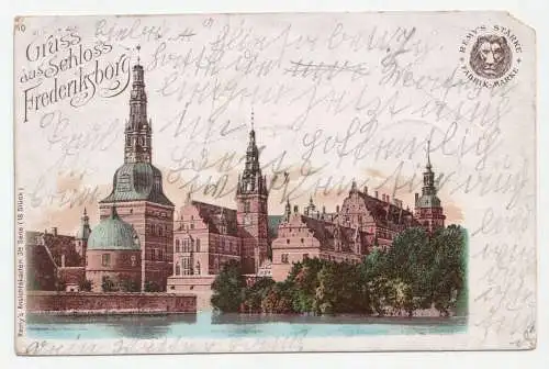 Gruss aus Schloss Frederiksborg. jahr 1902