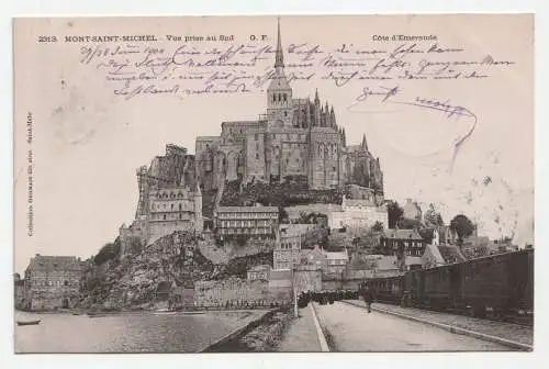 Mont-Saint-Michel - Vue prise au Sud. Cote d Emeraude. jahr 1904.