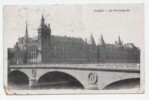 Paris. La Conciergerie. jahr 1906.