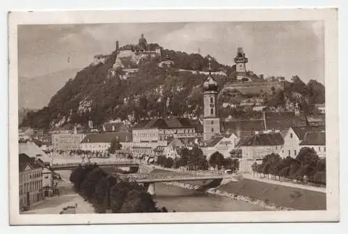 Graz. Marquai mit Schloßberg. jahr 1913.
