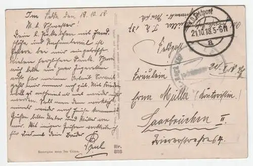 Romagne sous les Cotes. jahr 1918 // Feldpost