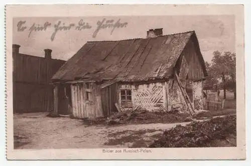 Bilder aus Russisch-Polen. jahr 1917 // Feldpost