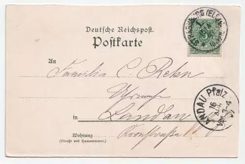 Gruss aus Strassburg. jahr 1897