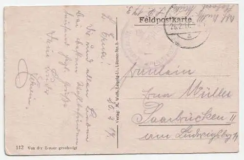 Leipzig, Feldpostkarte, jahr 1917