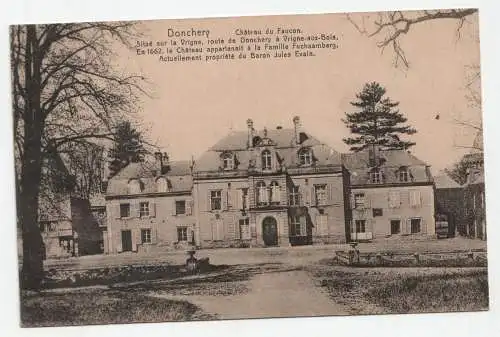 Donchery. Chateau du Faucon. // Feldpost. an 1917.