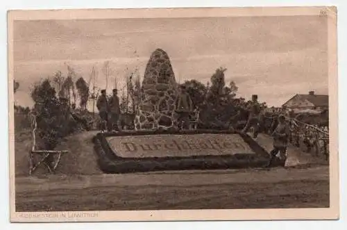 Gedenkstein in Lowitsch. // Feldpost. jahr 1916.