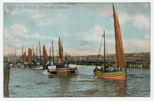 Off to the Fishing, Yarmouth Harbour.