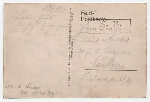 Münster. jahr 1915. // Feldpost