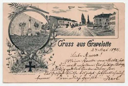 Gruss aus Gravelotte. jahr 1894