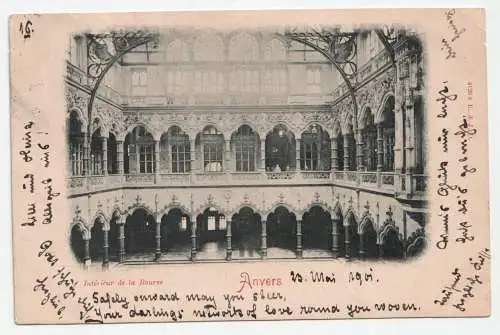 Interieur de la Bourse. Anvers. jahr 1901
