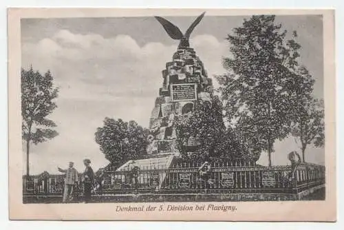 Denkmal der 5. Division bei Flavigny.