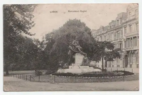 Liege. Monument Rogier. jahr 1917