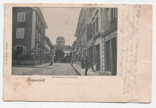 Frauenfeld. Zürcherstrasse mit Schloss. jahr 1917