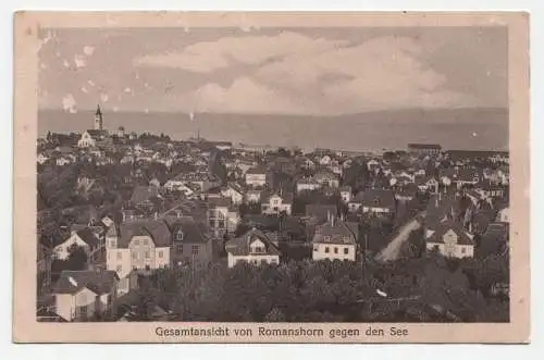 Gesamtansicht von Romanshorn gegen den See.