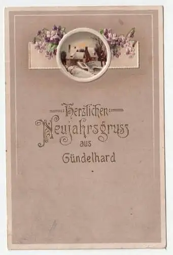 Herzlichen Neujahrsgruss aus Gündelhard. Horhausen. jahr 1912