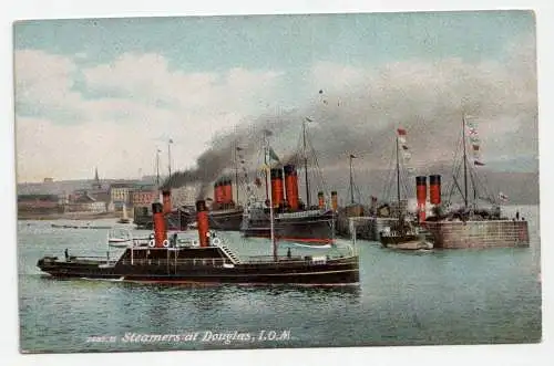 Steamers at Douglas, I.O.M.