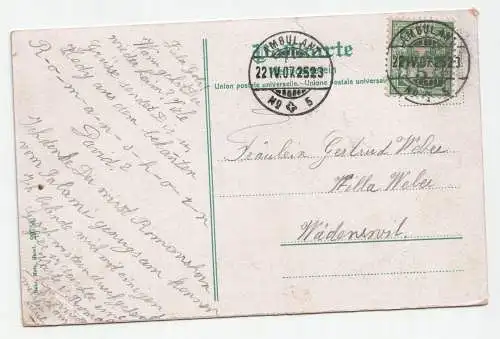 Romanshorn. alte Ansichtskarte. jahr 1907