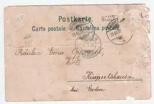 Gruss aus Bischofszell. jahr 1899