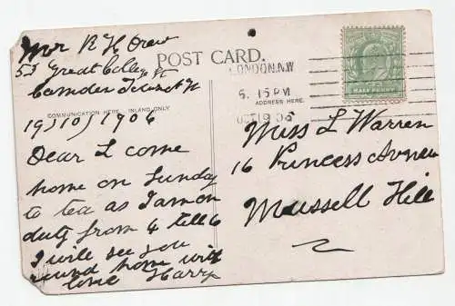 Maxim Flying Machine. Blackpool. Travelling 40 Miles An Hour. jahr 1906