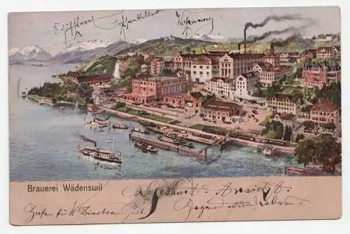 Brauerei Wädenswil. jahr 1909
