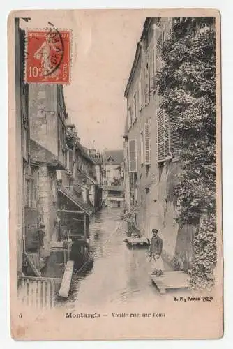 Montargis - Vieille rue sur l eau. an 1911
