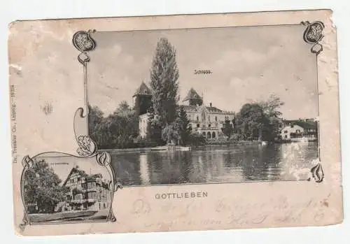 Gottlieben. Schloss. Kreuzlingen. jahr 1903