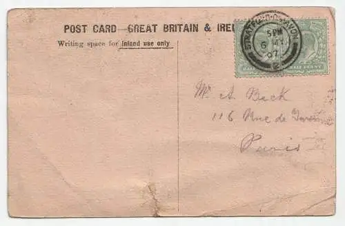 Shakespeare Theatre. Stratford on Auon. year 1907