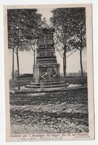 Denkmal des 3. Brandenb. Inf.-Regts. No. 20 bei Vionville
