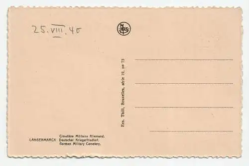 Langenmarck. Deutscher Kriegerfriedhof