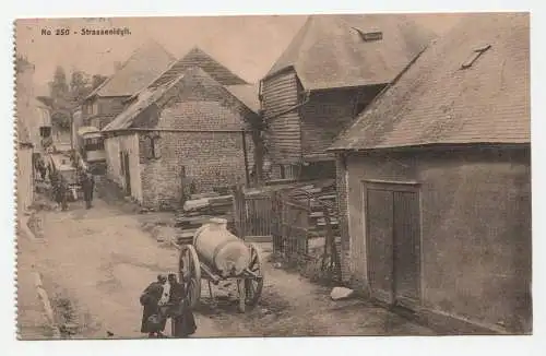 Strassenidyll. Feldpost. 1918