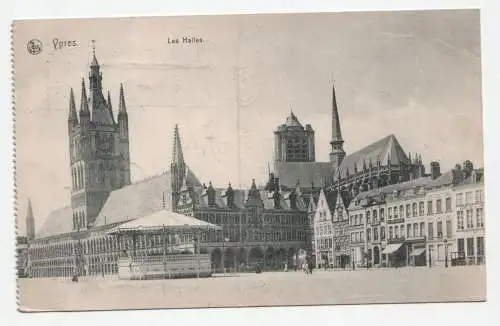 Ypres. Les Halles. jahr 1915. Feldpost