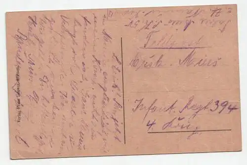 Gesamtansicht. Feldpost.