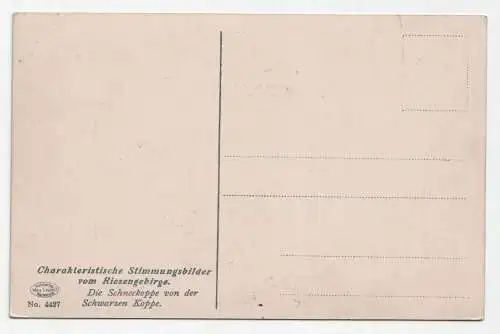 Charakteristische Stimmungsbilder vom Riesengebirge.