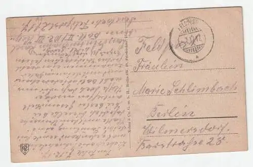 Siegess&ule. Feldpost. jahr 1917.