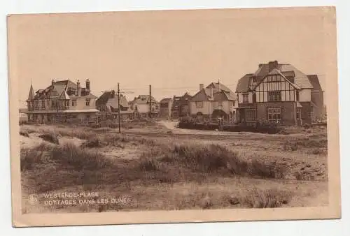 Westende-Plage cottages dans les dunes.