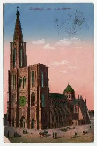 Straßburg i. Els. Das Münster. jahr 1918