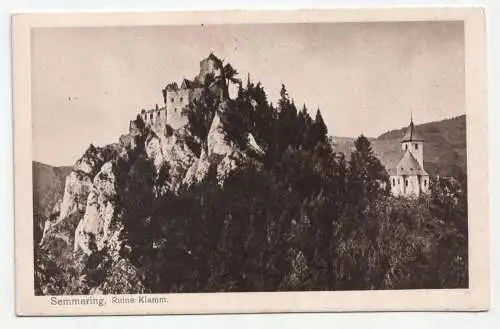 Semmering, Ruine Klamm.
