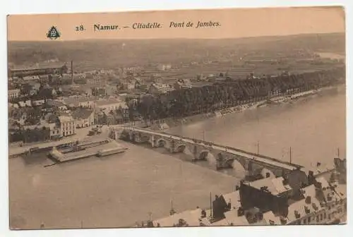 Namur - Citadelle. Pont de Jambes.