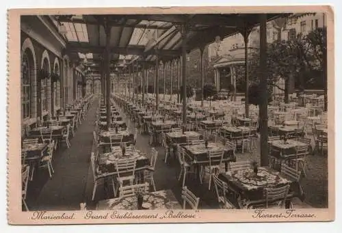 Marienbad. Grand Etablissement Bellevue. Koncert-Terrasse.