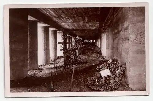 Thiaumont, pres Douaumont. Monument de la Tranchee des Baionnettes