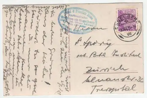 Trüebsee Hotel mit Schwebebahn u. Titlis.