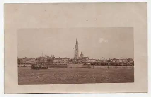 alte Postkarte Antwerpen, Hafen, jahr 1917